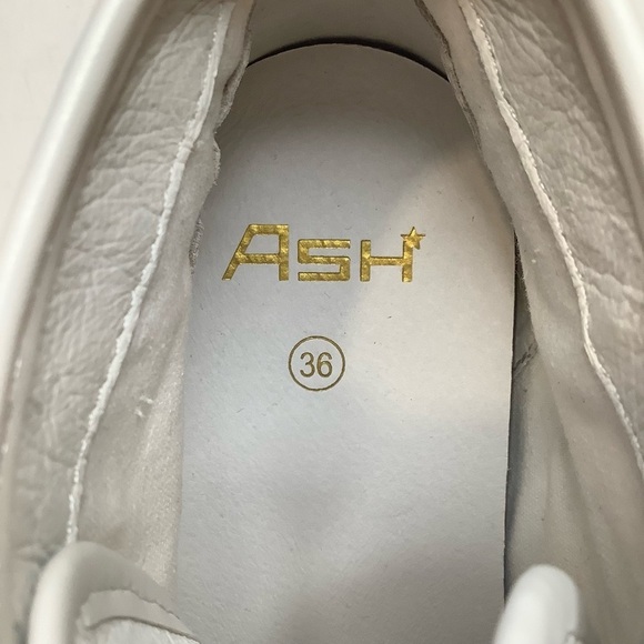 ASH Ghibly Lace High-Top Platform Sneakers in Pinksalt/White Size 5.5 - Picture 9 of 13